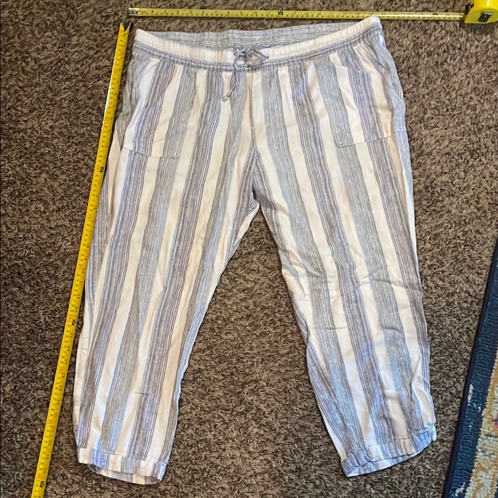 Striped Casual old navy line ankle pants